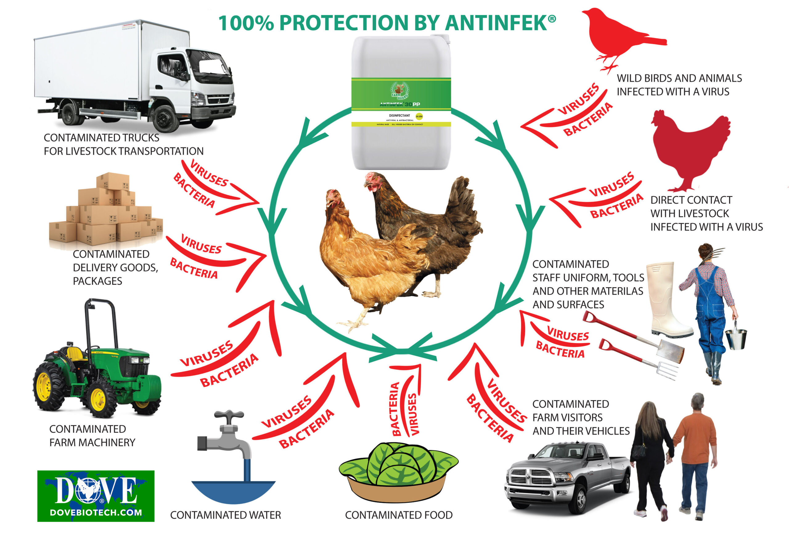 POULTRY FARM BIOSECURITY DOVE BIOTECH